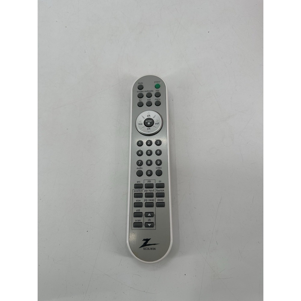 Zenith SC3LV36 Remote for 20LA7R L13V36 L20V34 Z15LA7R Z20LA70 RM15LA70 L20V36
